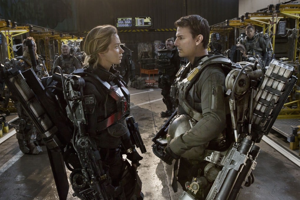 Emily Blunt and Tom Cruise in a still from Edge of Tomorrow (2014).