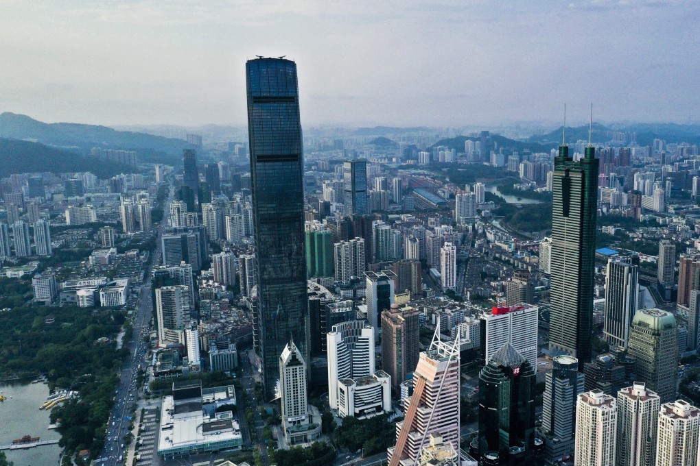 A view of Shenzhen, one of the 11 southern cities, including Hong Kong and Macau, making up the Greater Bay Area megalopolis, a hi-tech innovation and economic hub that aims to rival California’s Silicon Valley by 2035. Photo: Martin Chan