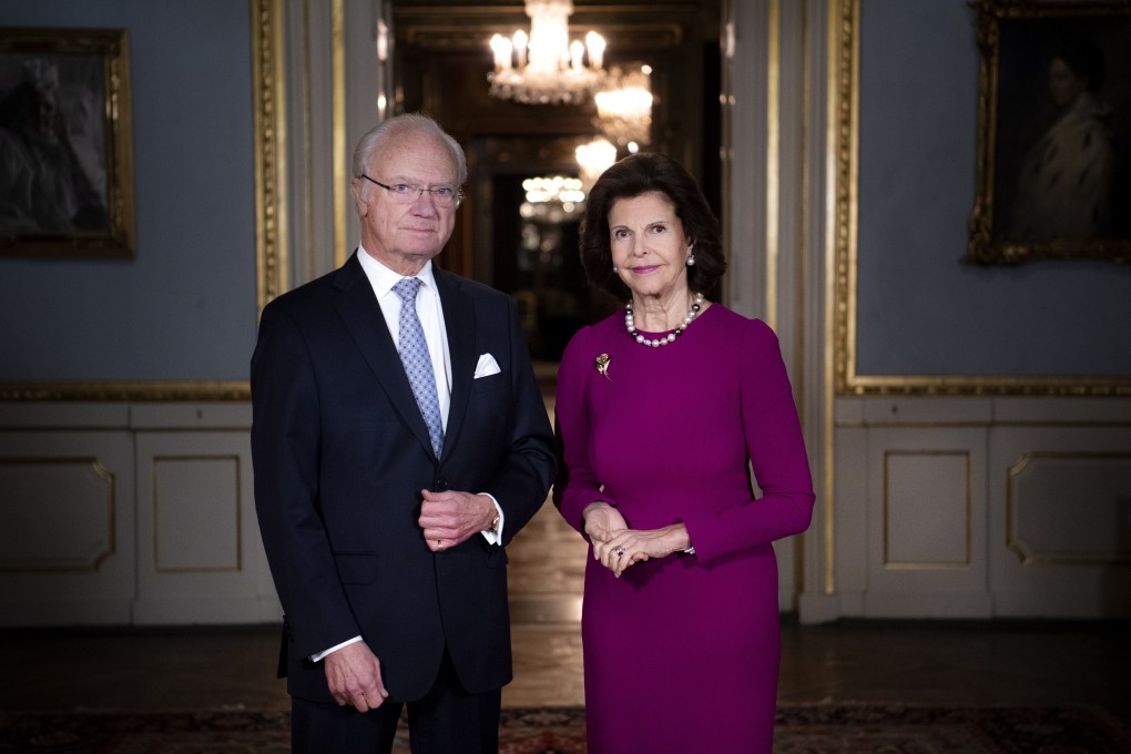 Sweden’s King Carl XVI Gustaf and Queen Silvia at the Royal Castle in Stockholm. Photo: EPA-EFE