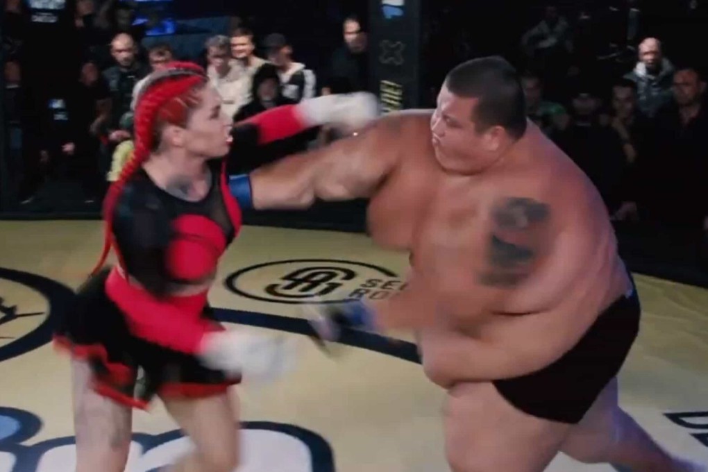 Darina Mazdyuk clashes with Grigory Chistyakov at the ‘Our Business’ event in Russia. Photo: YouTube