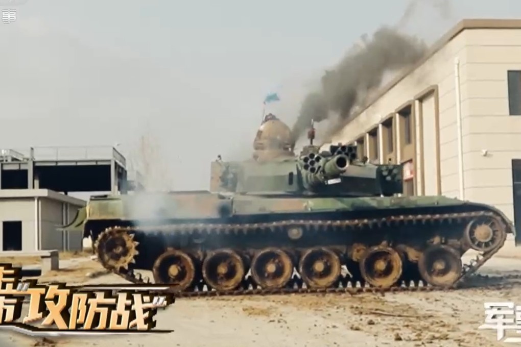 The Type 96A tank is shown in a simulated street battle as training for the PLA’s mission to take back Taiwan. Photo: CCTV/Weibo