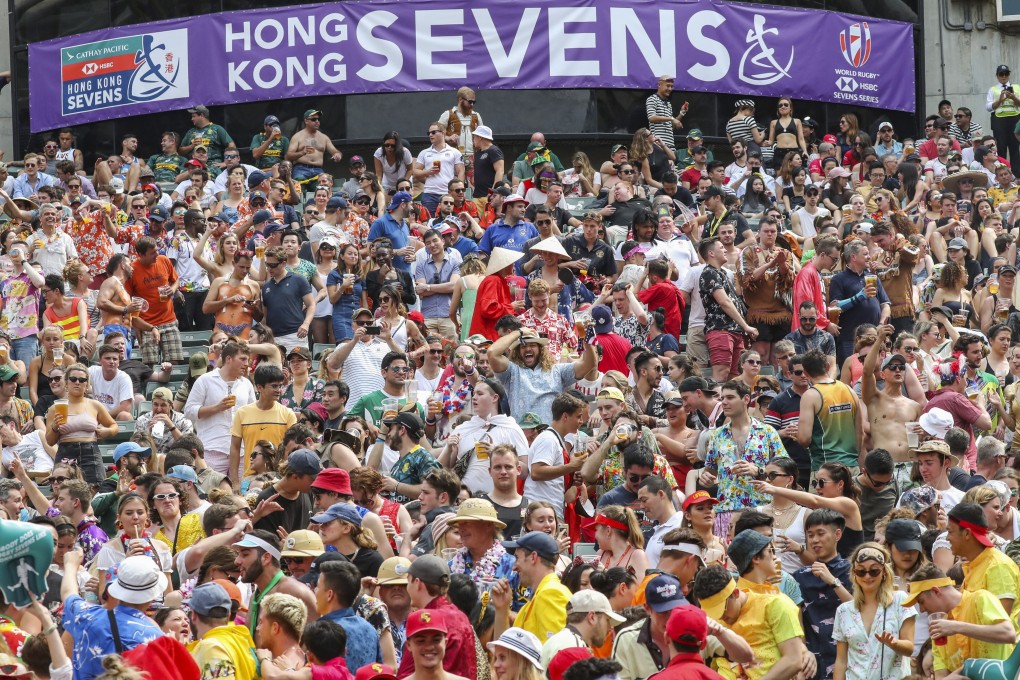 The South Stand in full flow at the Hong Kong Sevens in 2019 – the last time the event was staged. Photo: K.Y. Cheng