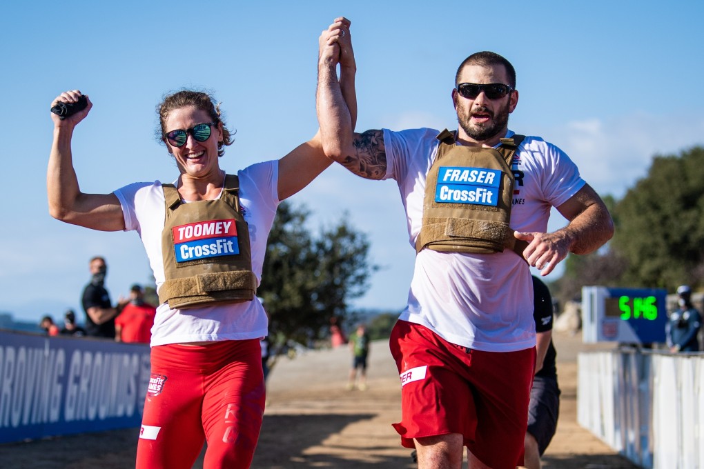 Tia-Clair Toomey and Mat Fraser at the CrossFit Games 2020. Photo: CrossFit Games