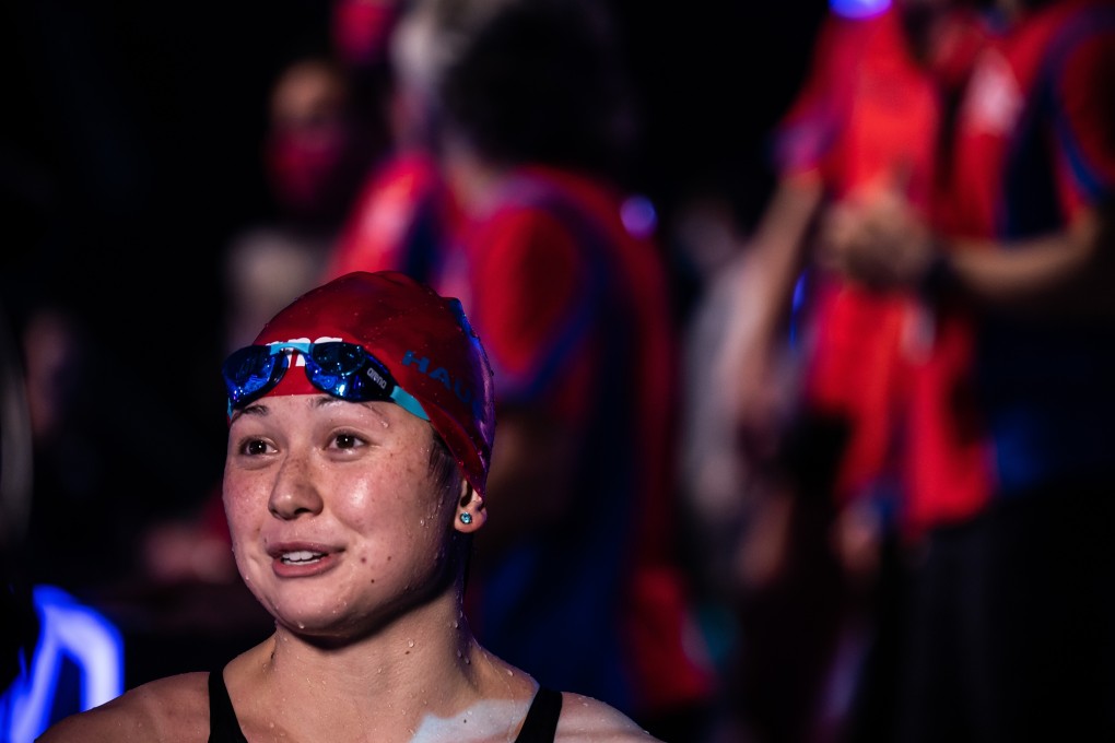 Hong Kong’s Siobhan Haughey at the 2020 International Swimming League in Budapest. Photo: ISL