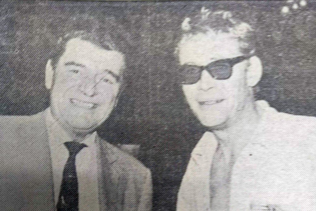 Jack Hawkins (left) and Peter O'Toole in Hong Kong in 1963. Photo: SCMP
