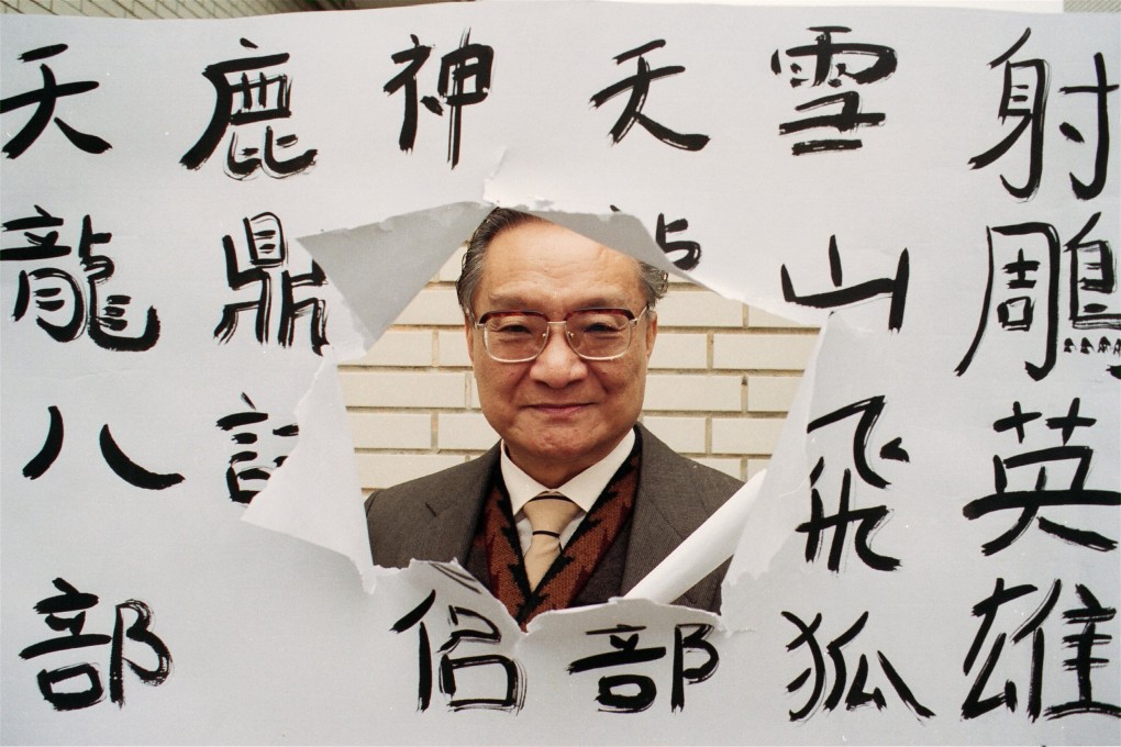 Louis Cha, whose popular martial arts novels were devoured by Chinese people across the world, pictured in 1994. Martial arts films often drew their characters and plots from the martial arts novels of writers such as Cha. Photo: SCMP.