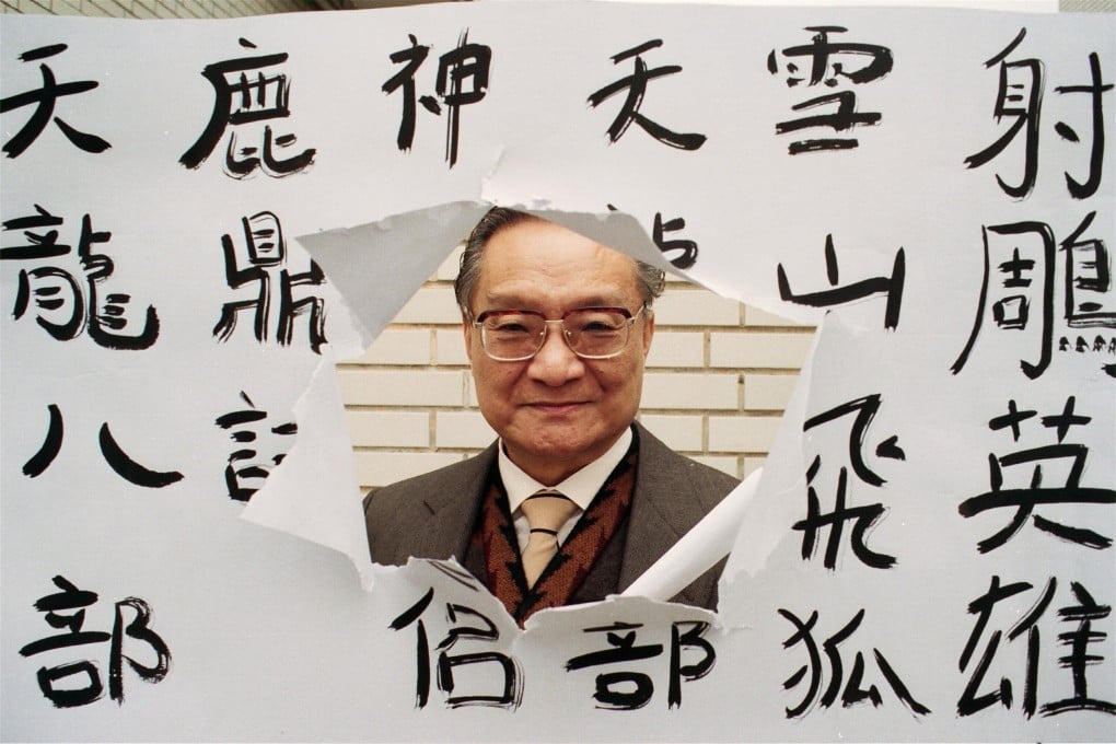 Louis Cha, whose popular martial arts novels were devoured by Chinese people across the world, pictured in 1994. Martial arts films often drew their characters and plots from the martial arts novels of writers such as Cha. Photo: SCMP.