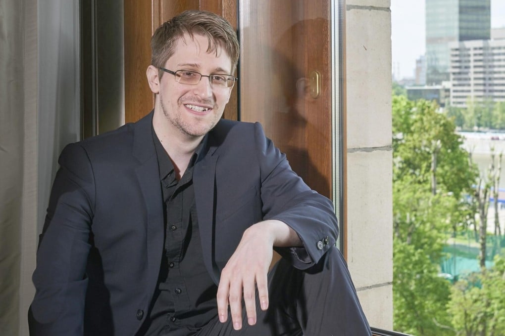 Edward Snowden in Moscow in 2017. File photo: Kyodo