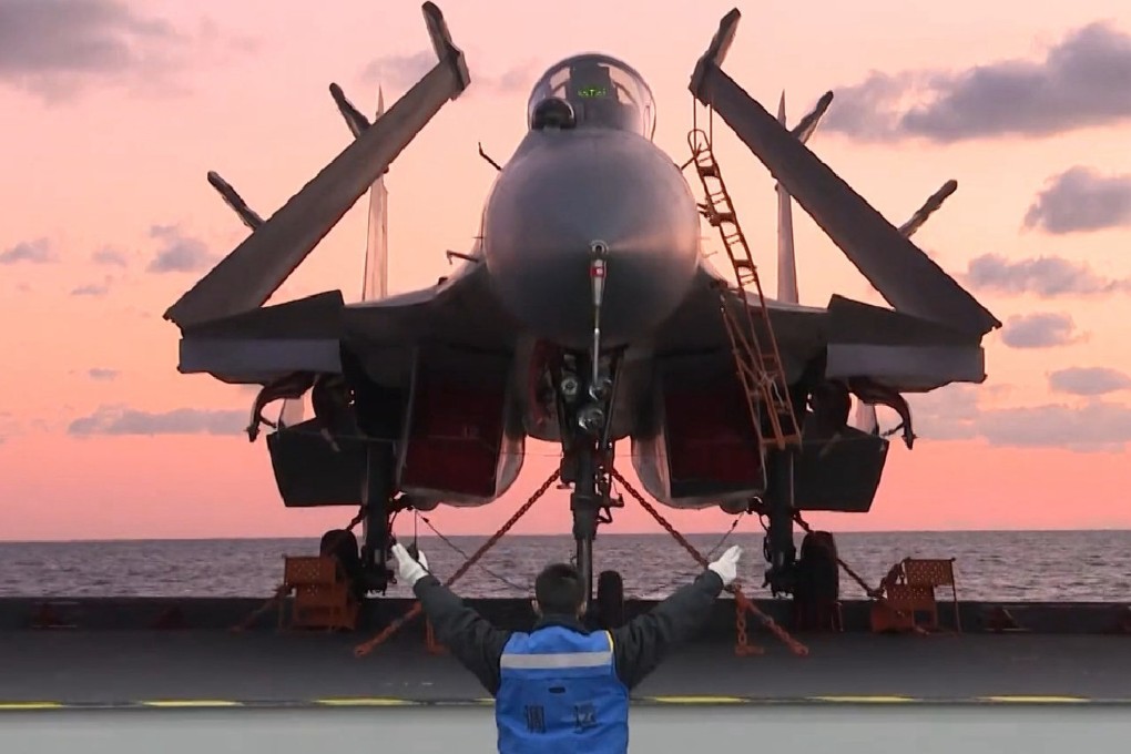 China’s first home-grown aircraft carrier the Shandong is leading a group of ships to the South China Sea for exercises. Photo: Handout