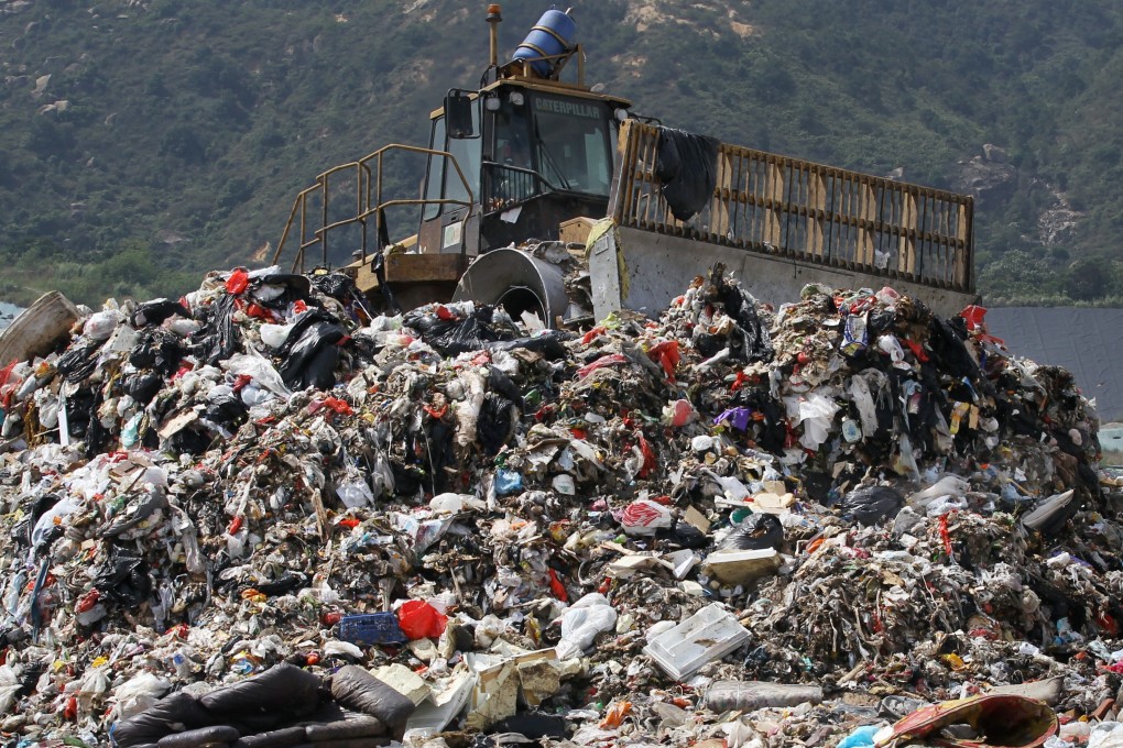 The West New Territories Landfill in Nim Wan, Tuen Mun. Photo: Edward Wong