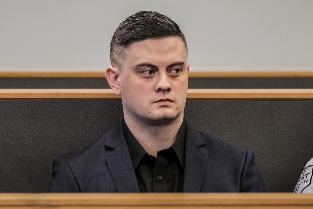 Jesse Shane Kempson sits in the High Court during the trial for the murder of British backpacker Grace Millane in Auckland, New Zealand. Photo: AP