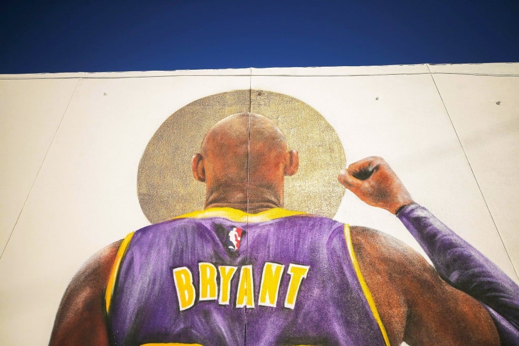 A mural depicting deceased NBA star Kobe Bryant in Burbank, California. Photo: AFP