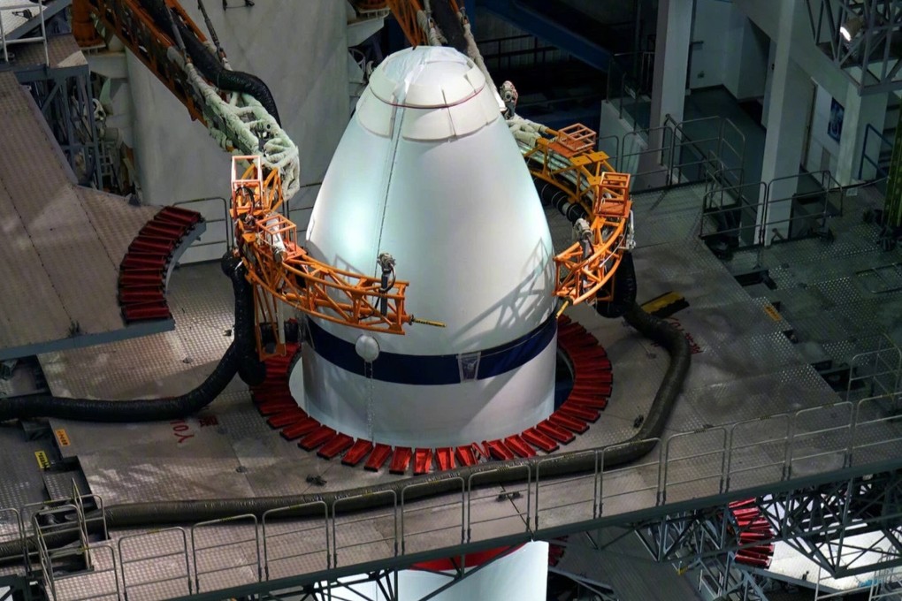 China’s Long March-8 rocket on the launch pad before its maiden flight. Photo: Handout