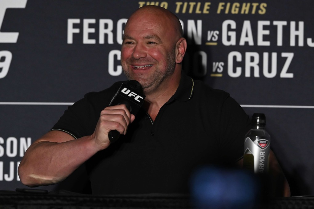 UFC president Dana White speaks to the media after UFC 249 at VyStar Veterans Memorial Arena on May 09, 2020 in Jacksonville, Florida. Photo: AFP