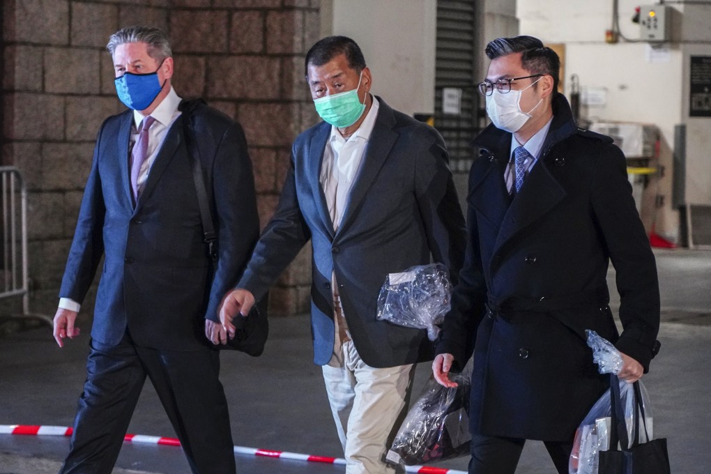 Apple Daily founder Jimmy Lai leaves the High Court after being granted bail last week. Photo: Robert Ng