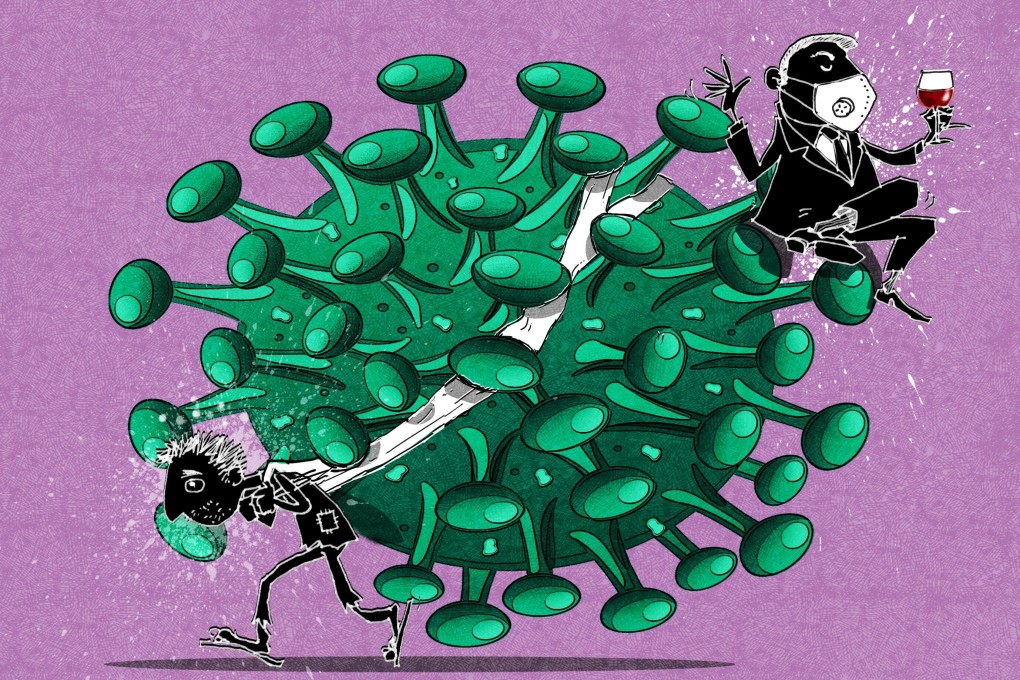 Society’s poorest and most vulnerable have been hard hit by the pandemic, experts say. Illustration: Henry Wong