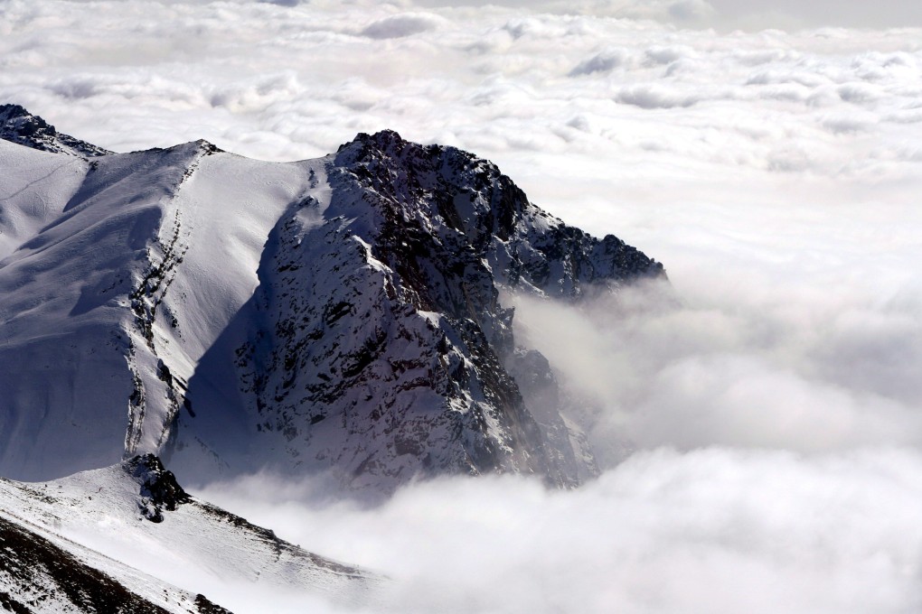An aerial view of the Tochal mountain near Tehran, Iran on Sunday following an avalanche. Photo: EPA-EFE
