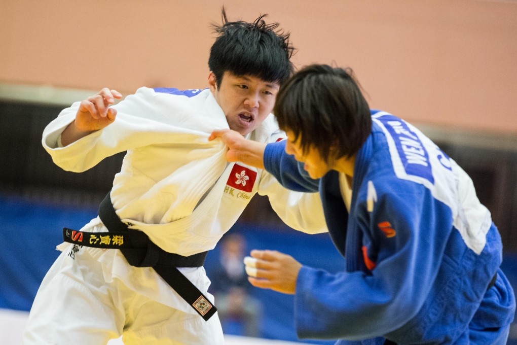 Hong Kong Olympic hopeful judoka Leung Po-sum (left) wants to compete at home to obtain ranking points for Tokyo. Photo: Hong Kong Judo Association