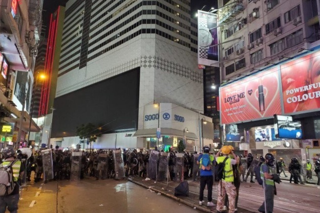 The case centred on clashes near the Sogo department store in Causeway Bay on August 31 last year. Photo: SCMP