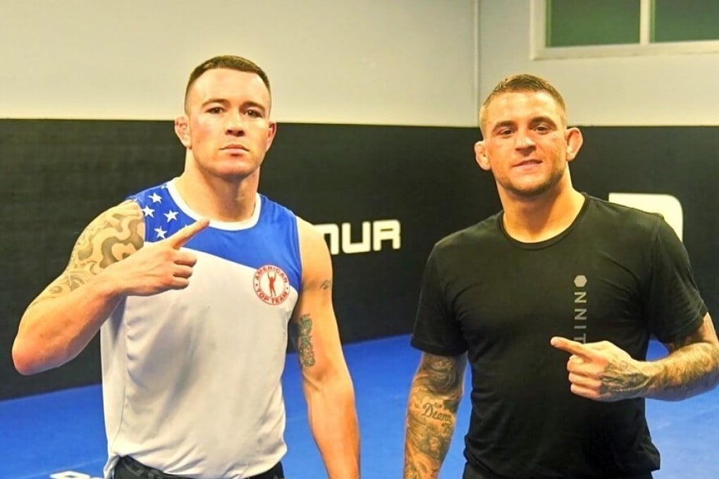 Colby Covington and Dustin Poirier at the American Top Team gym in Florida. Photo: Instagram