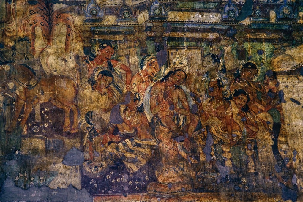 A painting from the Ajanta Caves. Photo: Shutterstock