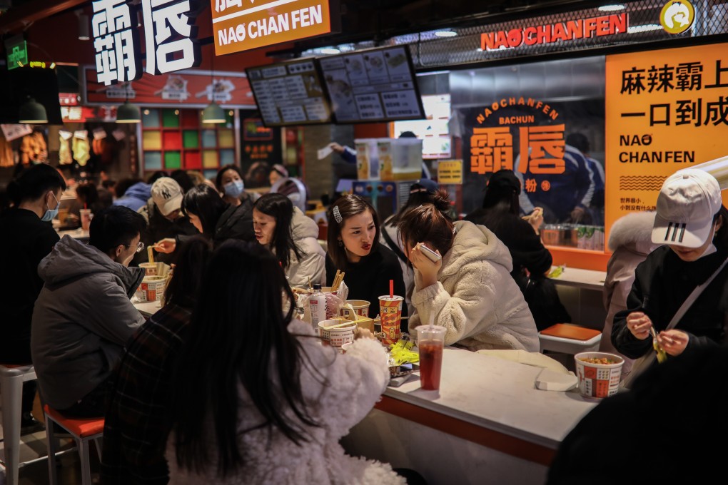 China’s official non-manufacturing purchasing managers’ index (PMI), which measures sentiment in the service and construction sectors, fell to 55.7 last month. Photo: EPA-EFE