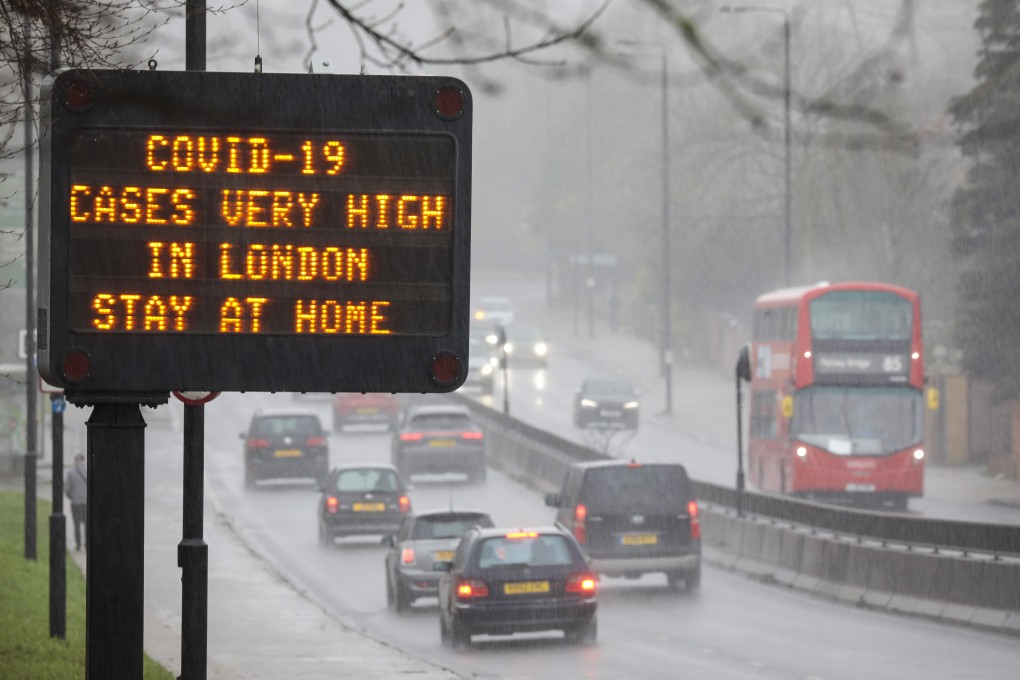 The British government has reimposed lockdown measures in an effort to stem a more infectious mutation of Covid-19. Photo: Bloomberg