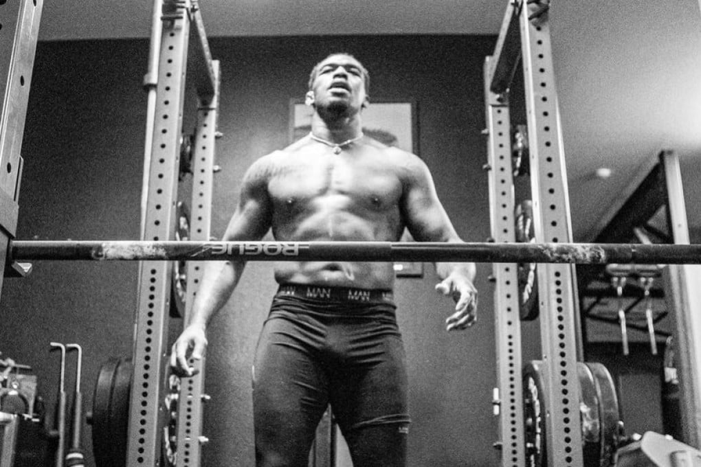 Jon Jones training at the gym. Photo: Instagram