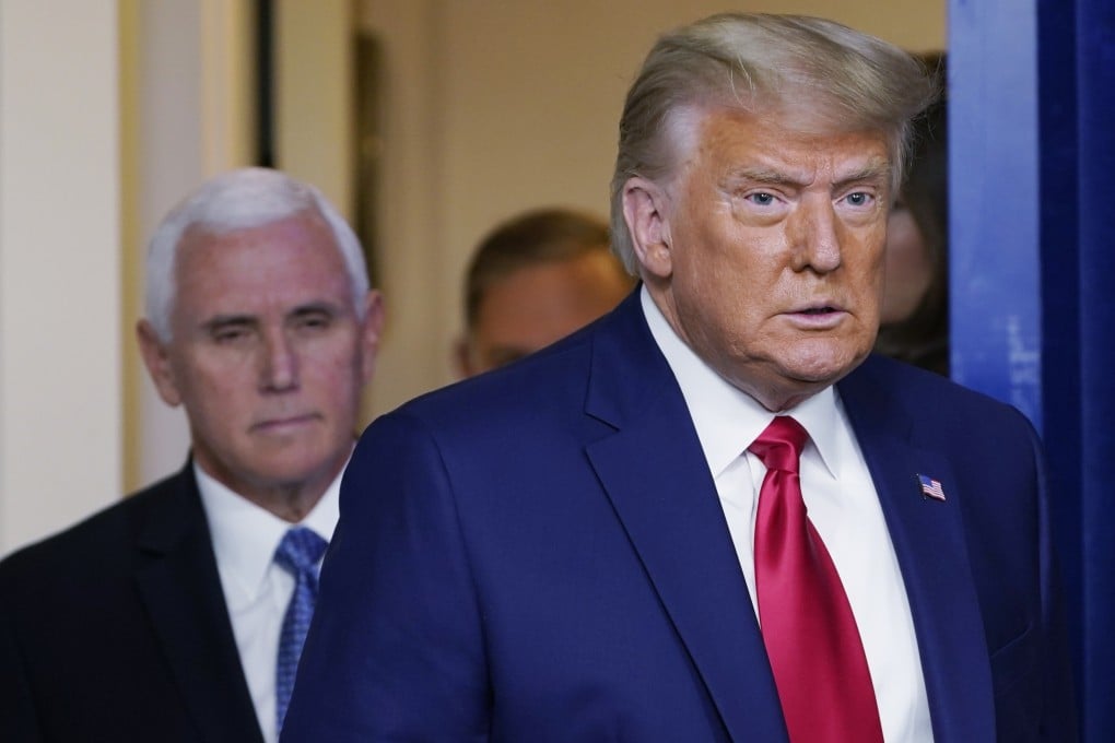 President Donald Trump and Vice-President Mike Pence in November, 2020. File photo: AP