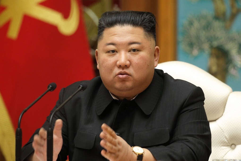 North Korean leader Kim Jong-un during a politburo meeting. Photo: dpa