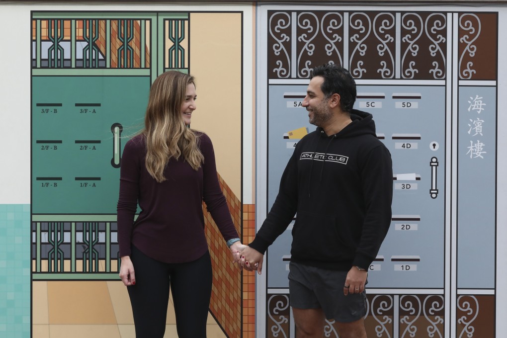 Harriet and Arash trained together and hit their fitness targets. Photo: Jonathan Wong
