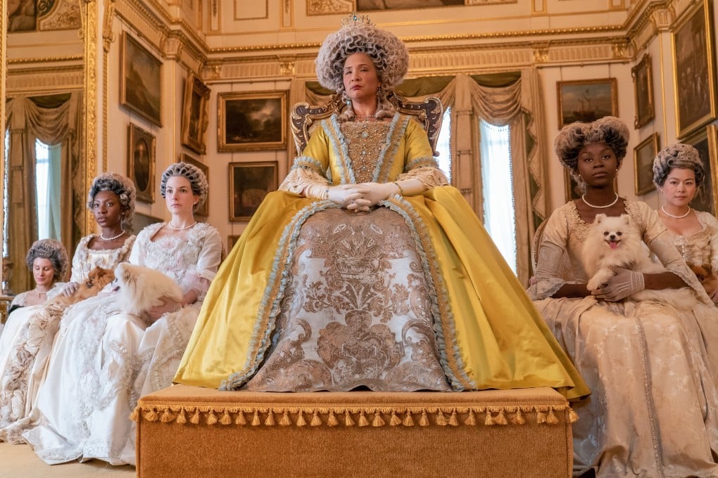 Golda Rosheuvel as Queen Charlotte in Bridgerton. The Netflix series is one of a number of new TV shows that is putting an emphasis on diversity. Photo: Netflix