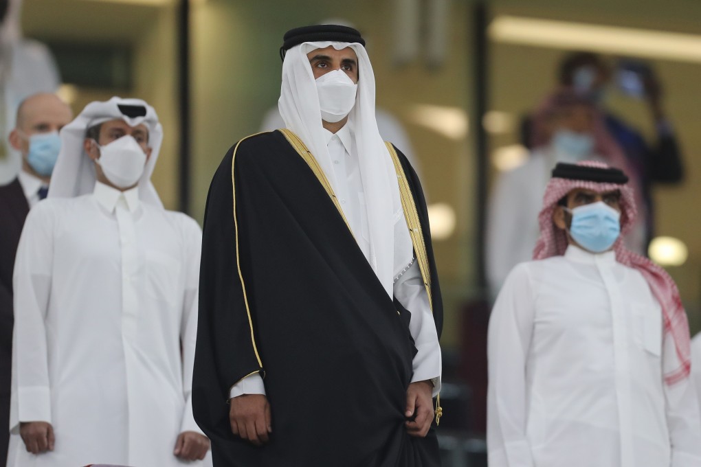 Qatar’s ruler, Emir Sheikh Tamim bin Hamad al-Thani, centre, has skipped the Gulf Cooperation Council summits every years since 2017. Photo: AFP