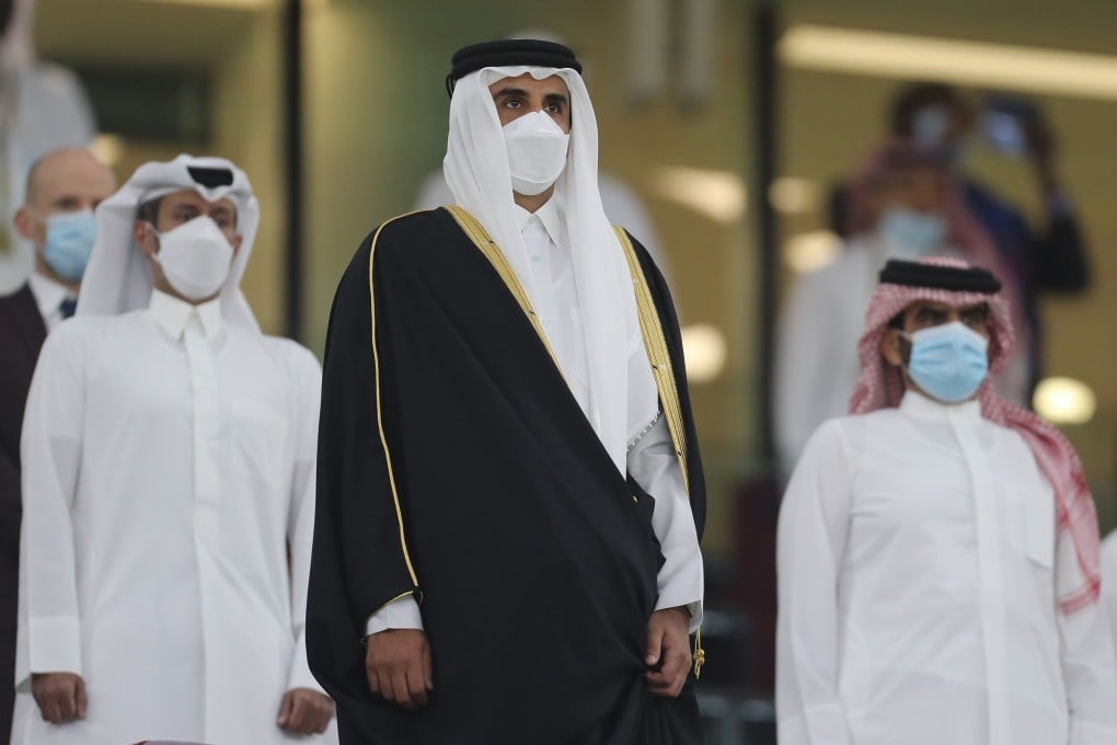 Qatar’s ruler, Emir Sheikh Tamim bin Hamad al-Thani, centre, has skipped the Gulf Cooperation Council summits every years since 2017. Photo: AFP