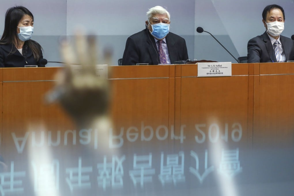 Azizul Suffiad (centre) with colleagues from the commissioner’s secretariat. Photo: Jonathan Wong