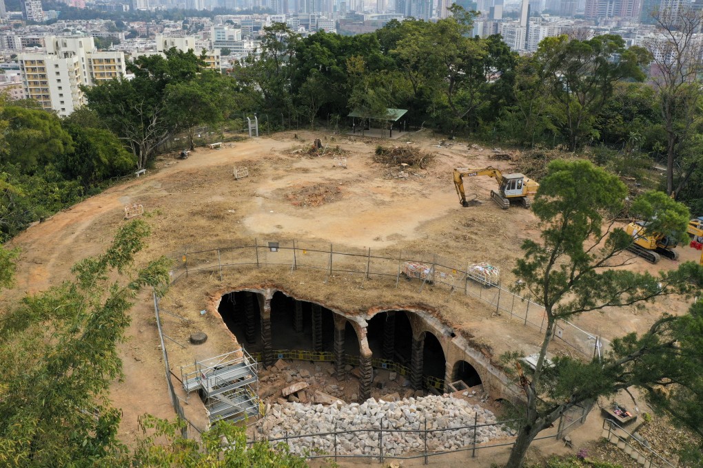 The reservoir in Shek Kip Mei's Bishop Hill. Photo: Sam Tsang