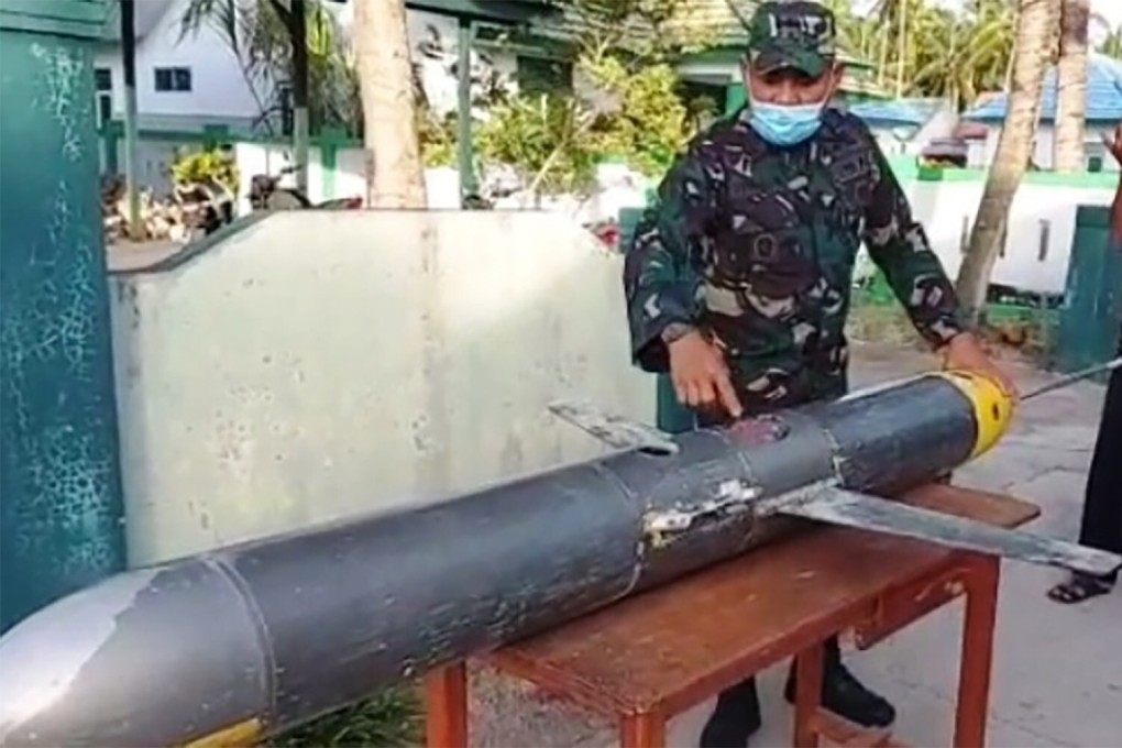 The autonomous underwater vehicle found in the waters off South Sulawesi. Photo: Twitter