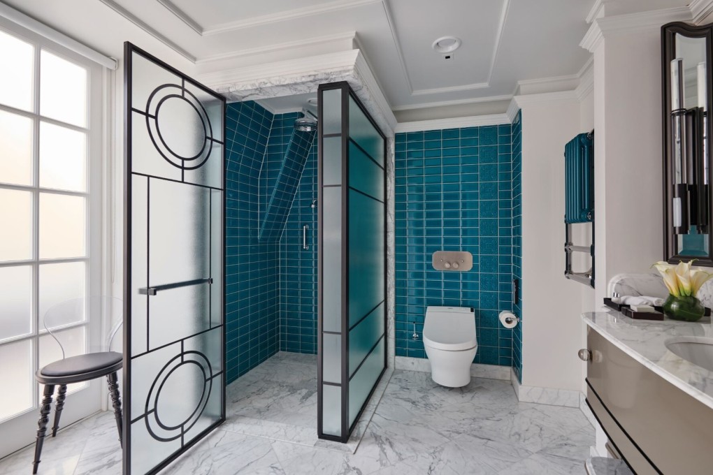 A bathroom featuring Toto fittings. The important thing is to ensure that accents and textures come together as a whole. Photo: Toto