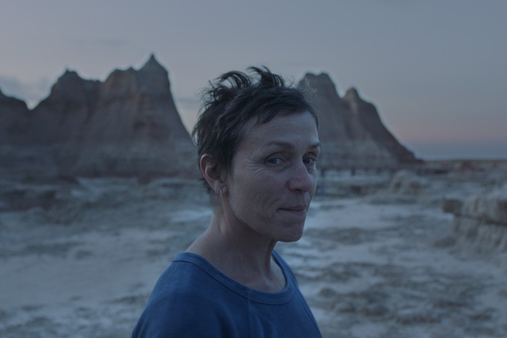 Frances McDormand in a still from Nomadland, Chinese-born director Chloé Zhao’s masterly look at recession-hit America, winner of the Golden Lion in Venice and the Post’s pick to win the best picture Oscar this year. Photo: Courtesy of Searchlight Pictures