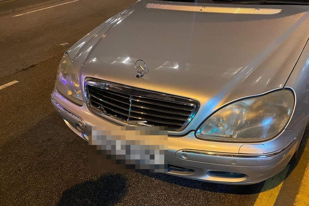 The collision took place at the junction of San Wan Road and Chi Cheong Road in Sheung Shui around 7.30pm on Sunday. Photo: SCMP