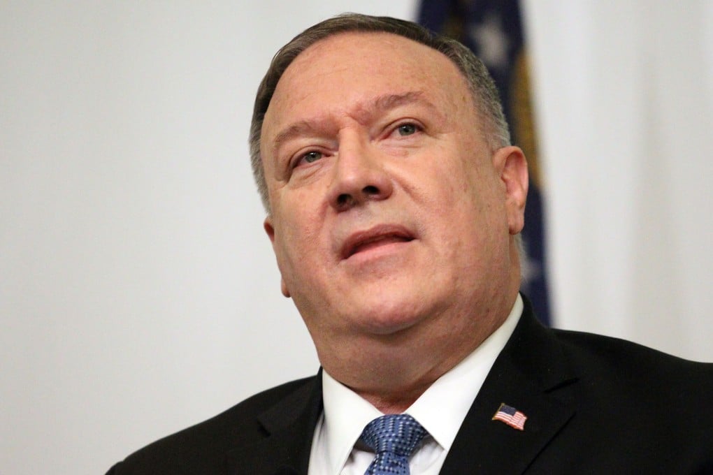 US Secretary of State Mike Pompeo posted a map on Twitter showing that China was 900 miles from the Arctic Circle. Photo: AFP