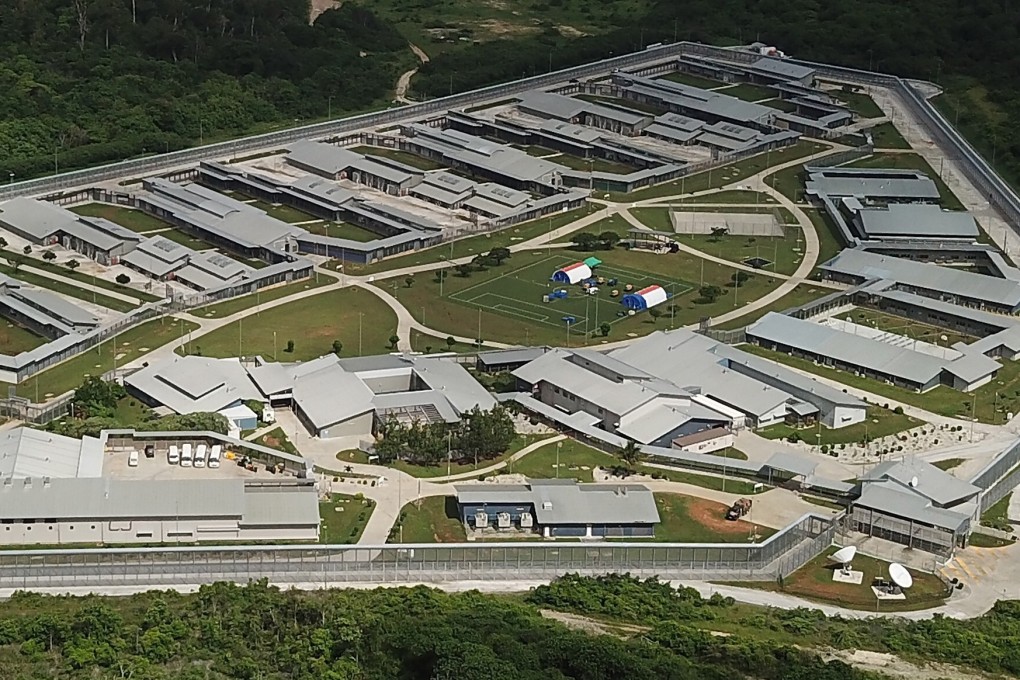 An aerial view of the Australian Immigration Detention Centre on Christmas Island taken last year. Photo: EPA