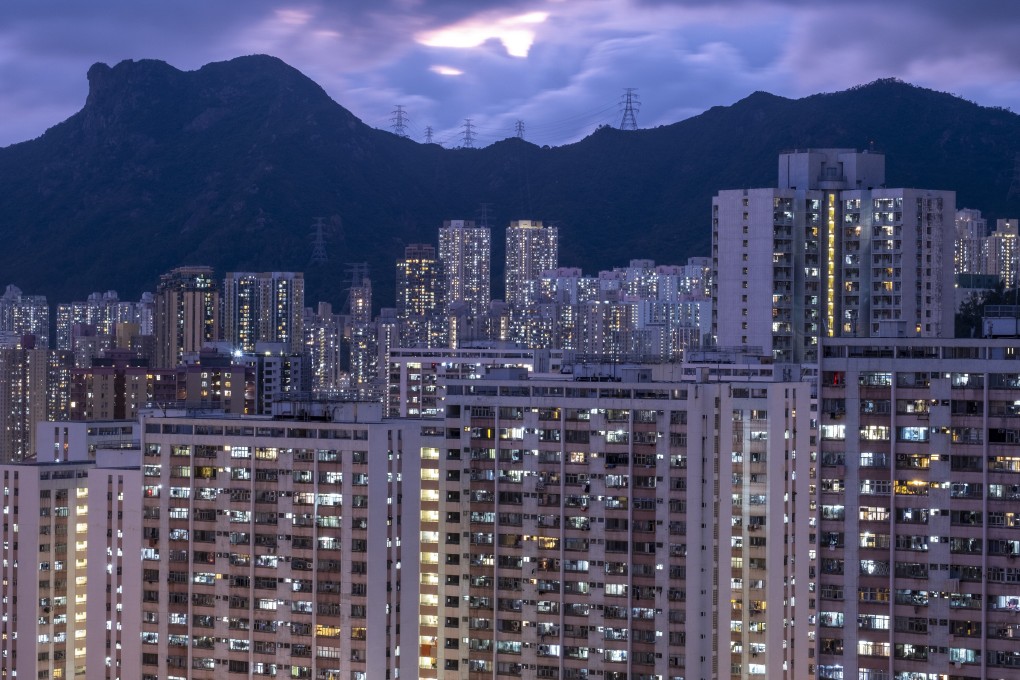 Hong Kong’s iconic Lion Rock peak, a symbol of the city’s “can-do” spirit, towers over residential buildings in Kowloon. Photo: Sun Yeung