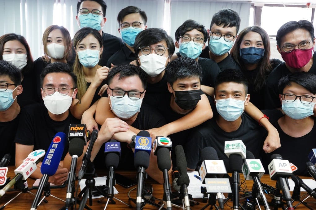 Young opposition activists at last year’s primary for the camp. Photo: Sam Tsang