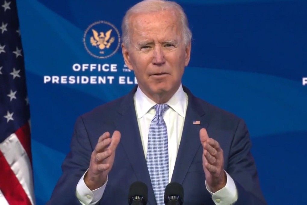US President-elect Joe Biden delivering remarks about the violence at the US Capitol. Photo: EPA