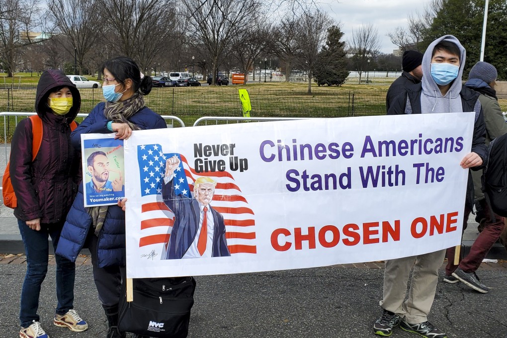 Trump supporters at Capitol Hill on Wednesday. Photo: Mark Magnier
