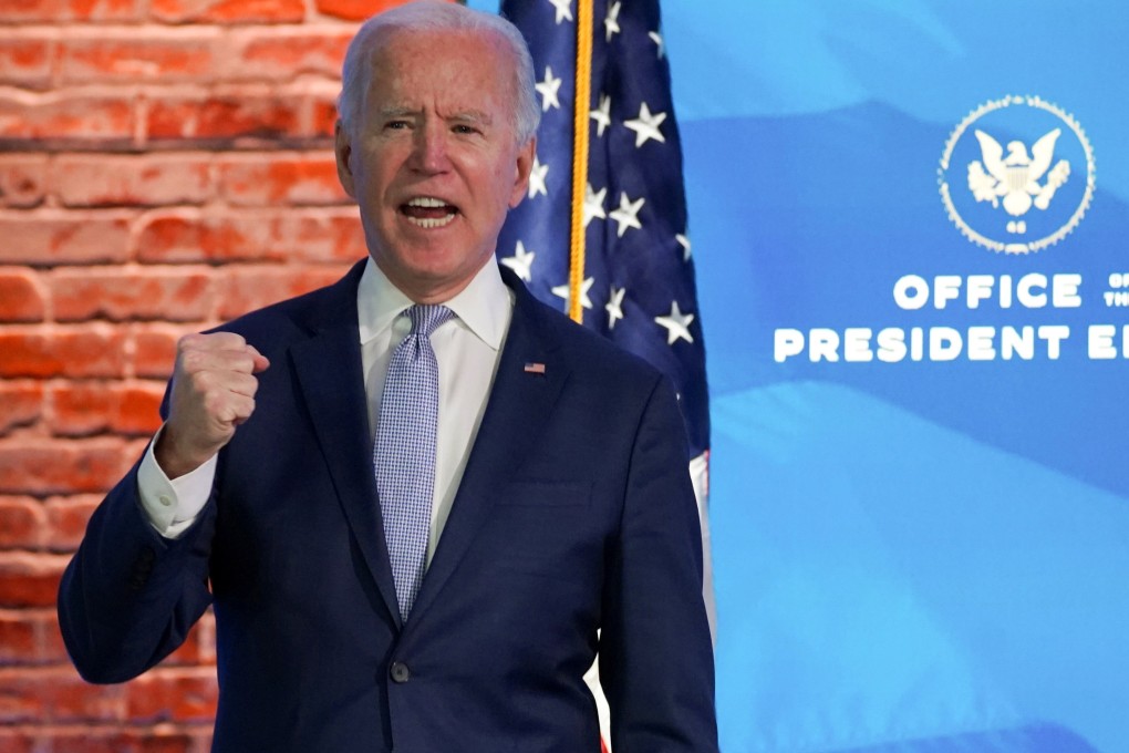 US President-elect Joe Biden addressing the attack on the Capitol in Washington on Wednesday as Congress held a joint session to certify the 2020 election results. Photo: Reuters