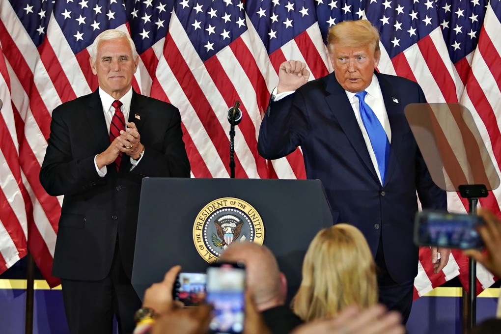 US President Donald Trump with Vice-President Mike Pence. File photo: Bloomberg