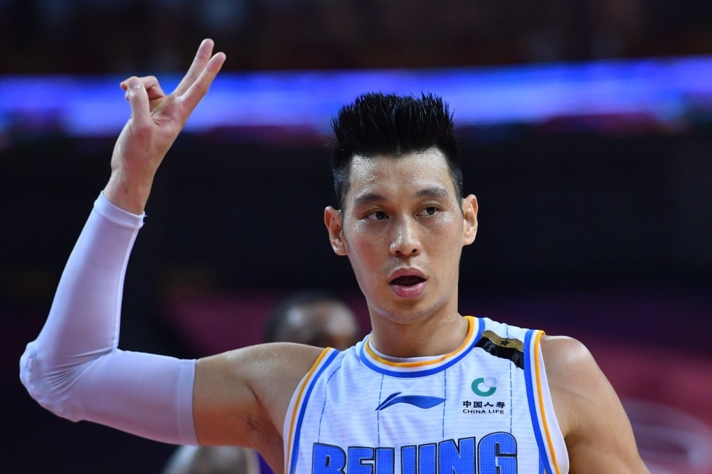Jeremy Lin plays in a derby between Beijing Ducks and Beijing Royal Fighters in the Chinese Basketball Association season in July 2020. Photo: Xinhua