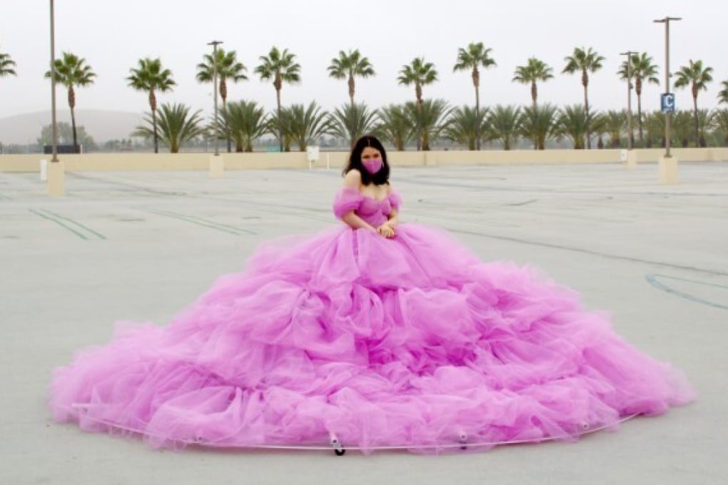 Super wide social distancing dress is next-level viral for TikTok influencer | South China Morning Post Super wide social distancing dress is next-level viral for TikTok influencer | South China Morning Post